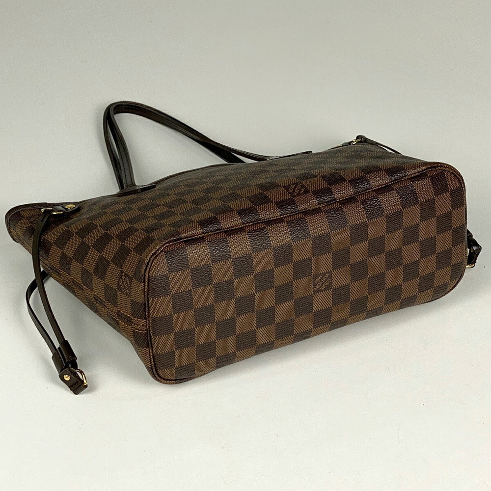 Louis Vuitton Neverfull Handbag Shopping Tote Bag Damier Brown - Picture 2 of 8